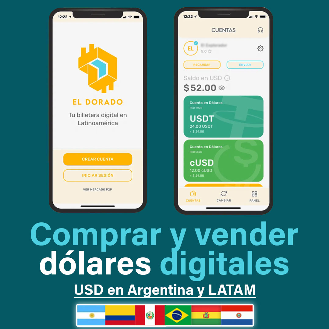 El Dorado: la solución P2P para comprar, recibir y vender dólares digitales en Argentina y LATAM