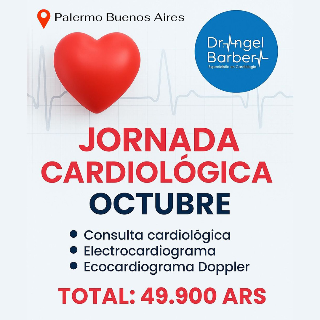 Octubre – Jornada Cardiológica con el Dr. Ángel Barbera a precio especial en Buenos Aires
